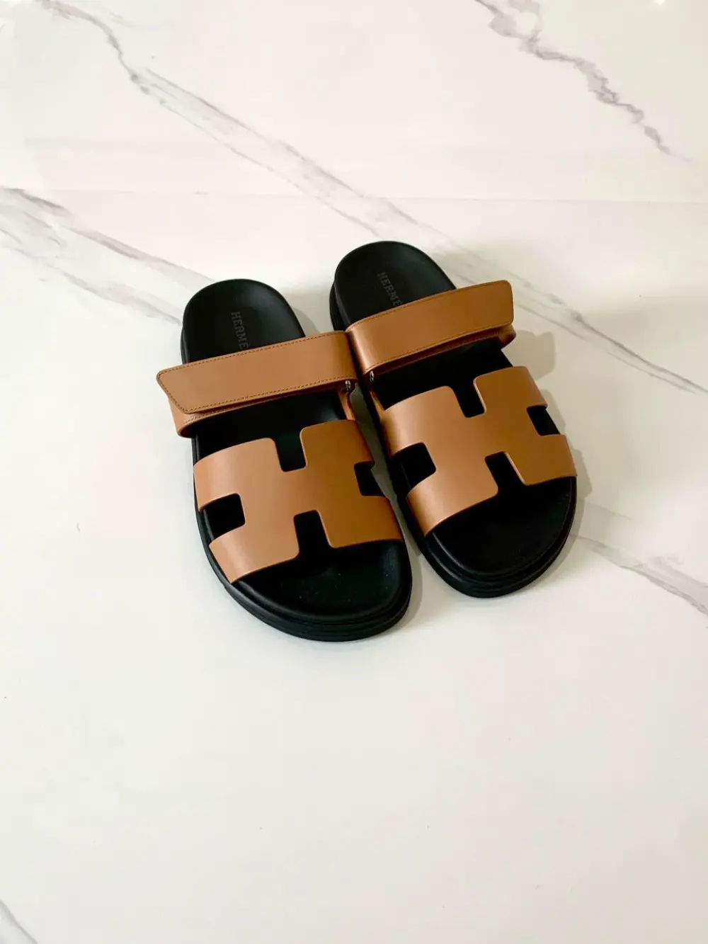 HERMES CHYPRE black tan